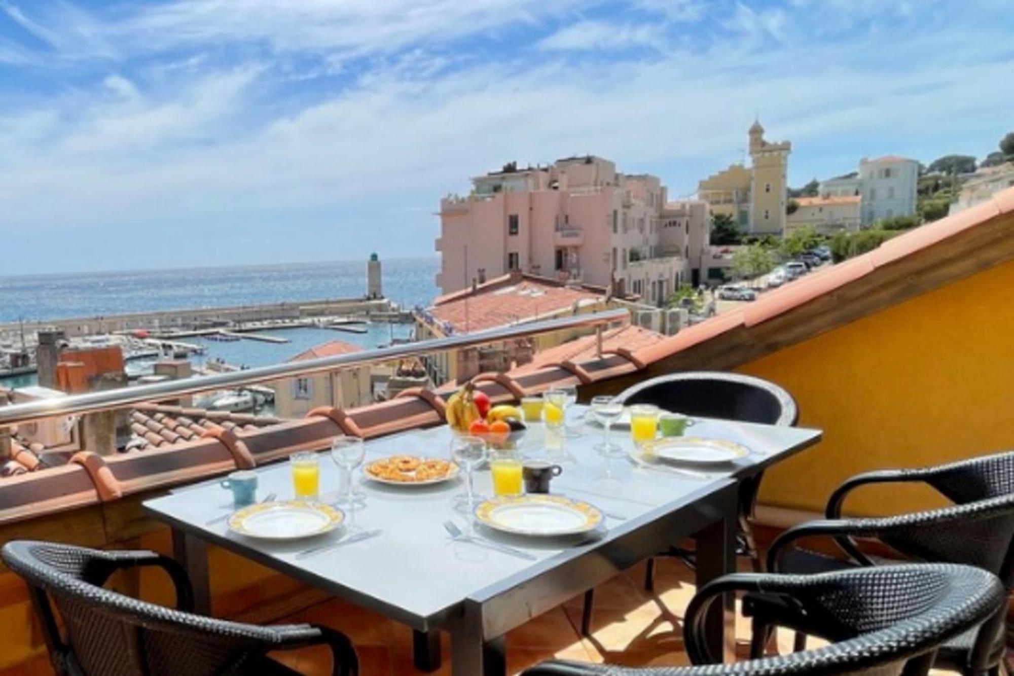 La Perle De Cassis - Terrace With Sea View Lägenhet Exteriör bild